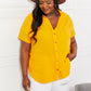Summer Breeze Gauze Short Sleeve Shirt in Mustard