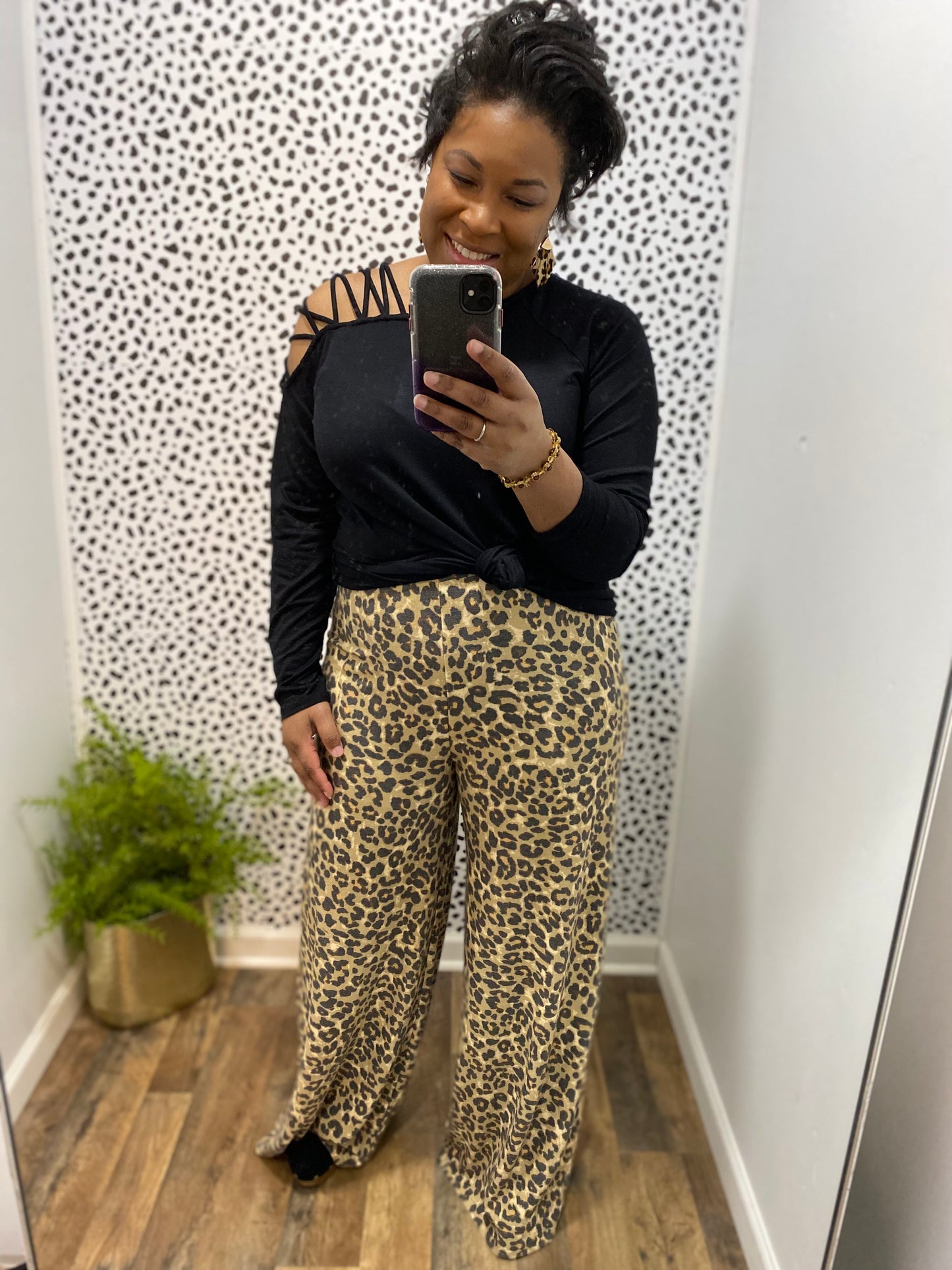 Reverse Wide Leg Pants (Misses)