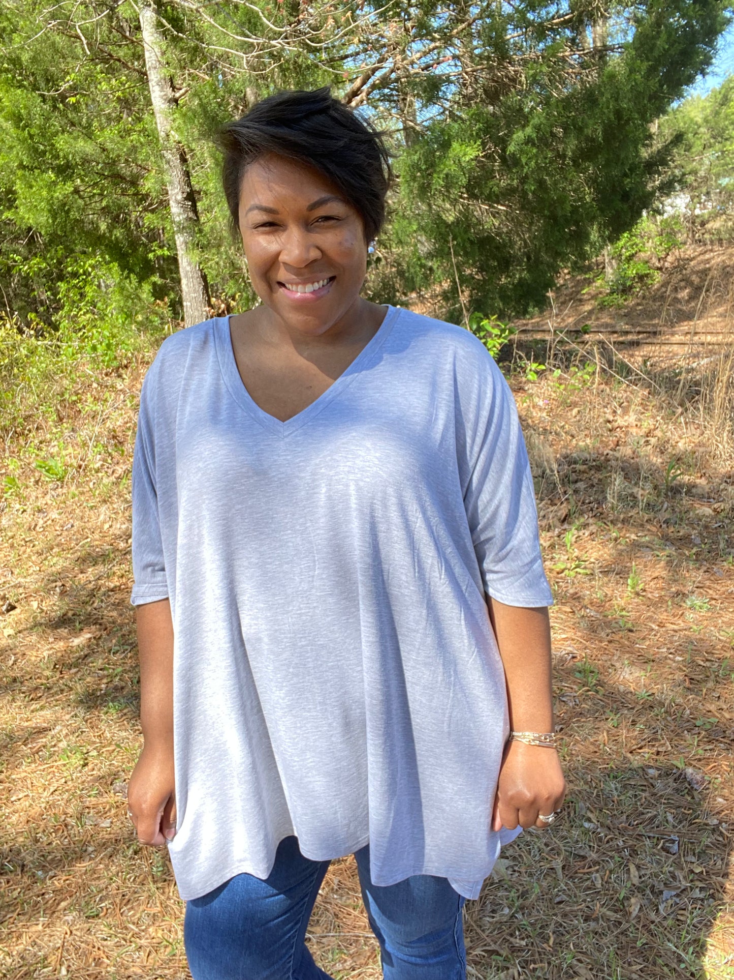 Gray Poncho