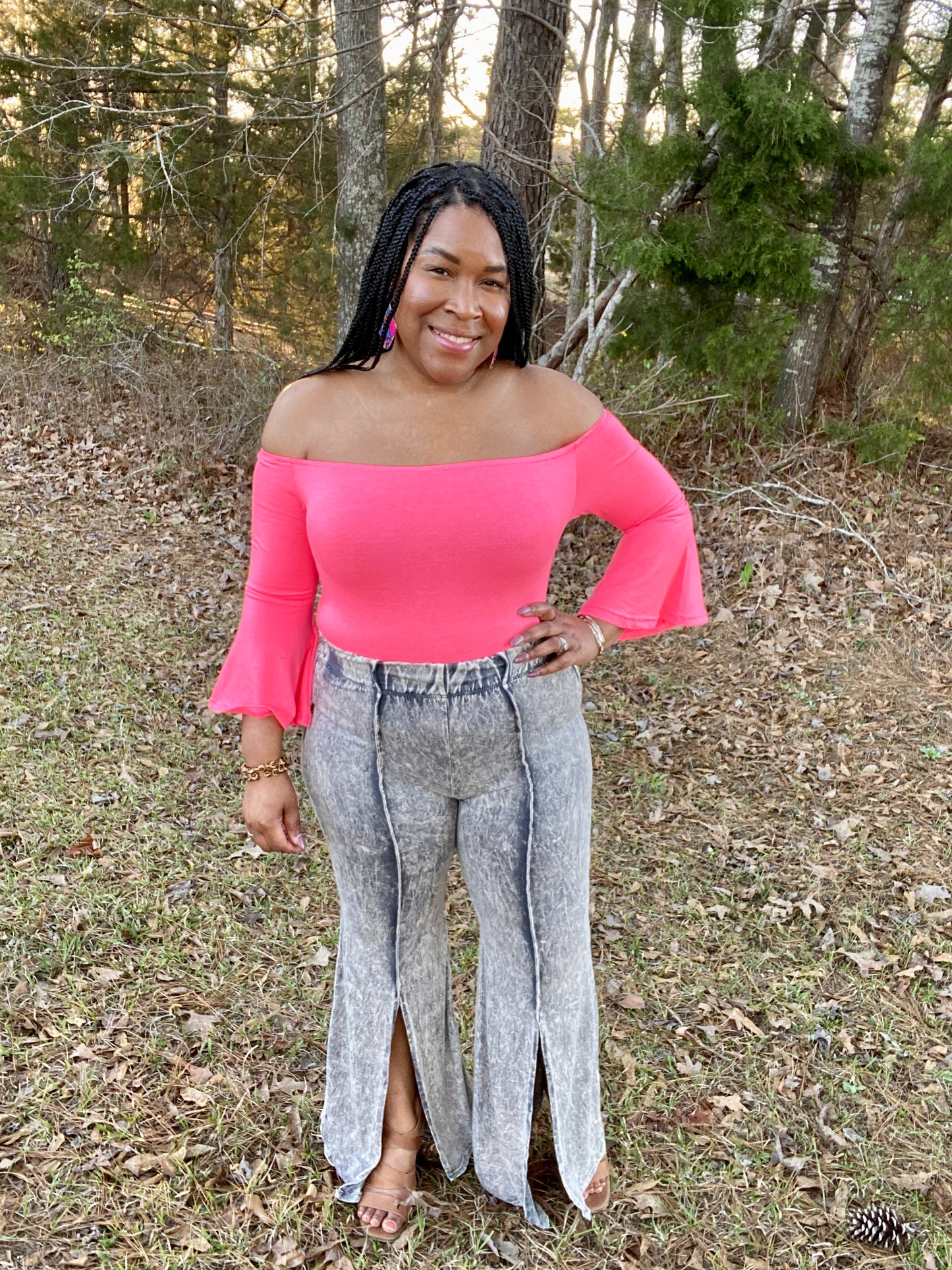 Acid Wash Bell Bottoms