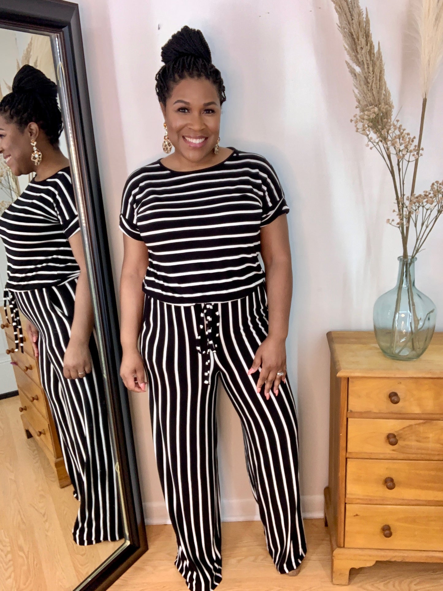 Striped Jumpsuit