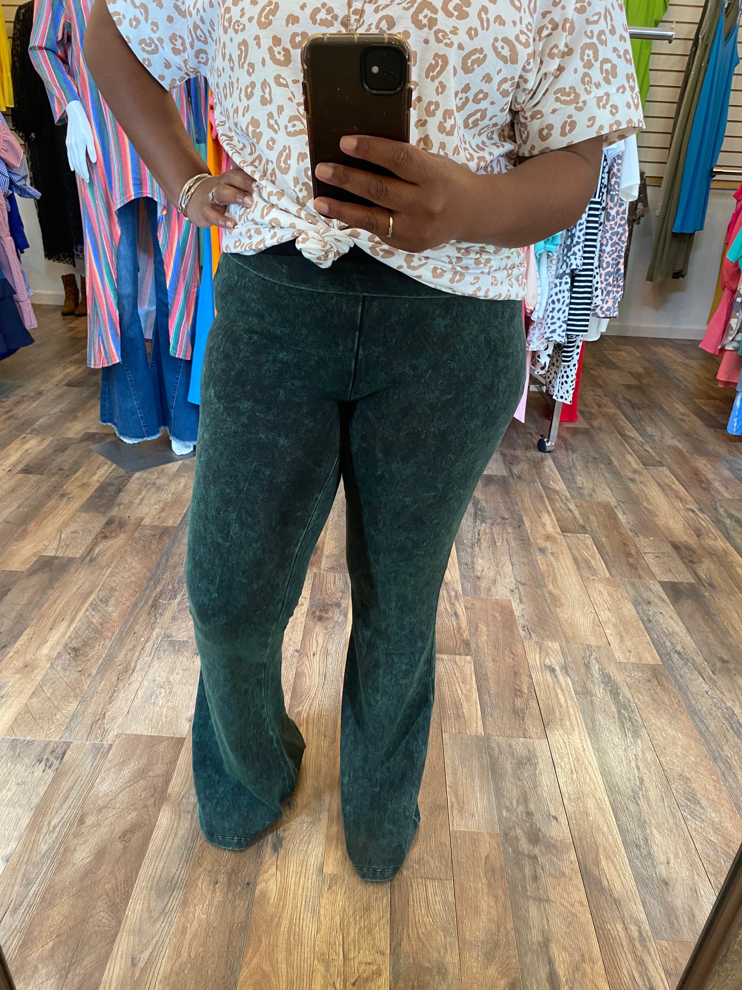 Army Green Mineral Wash Flares