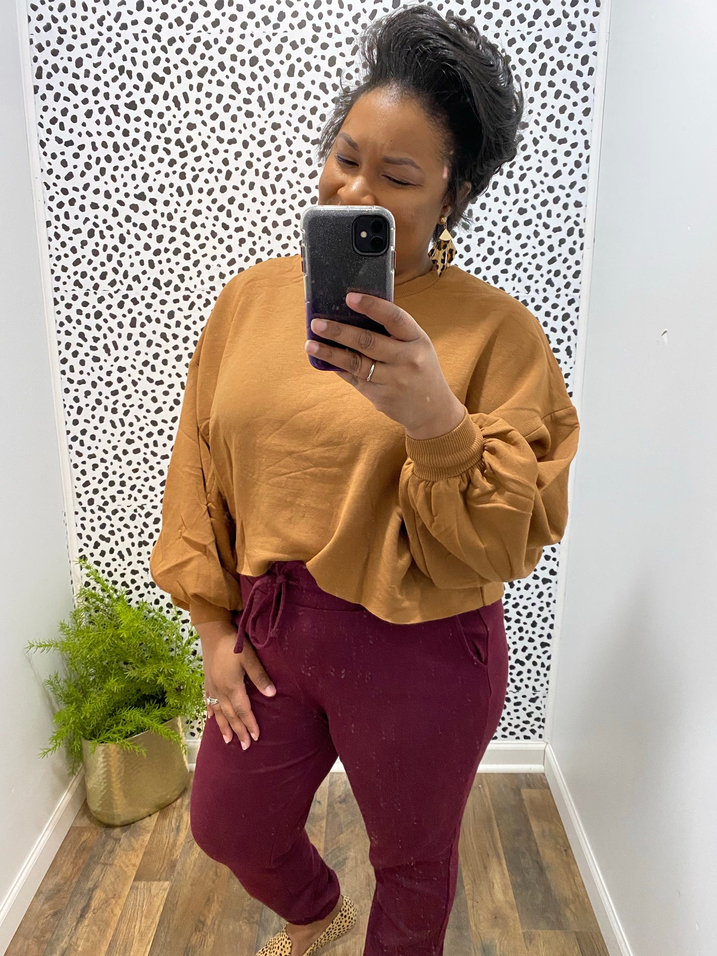 Burgundy Joggers