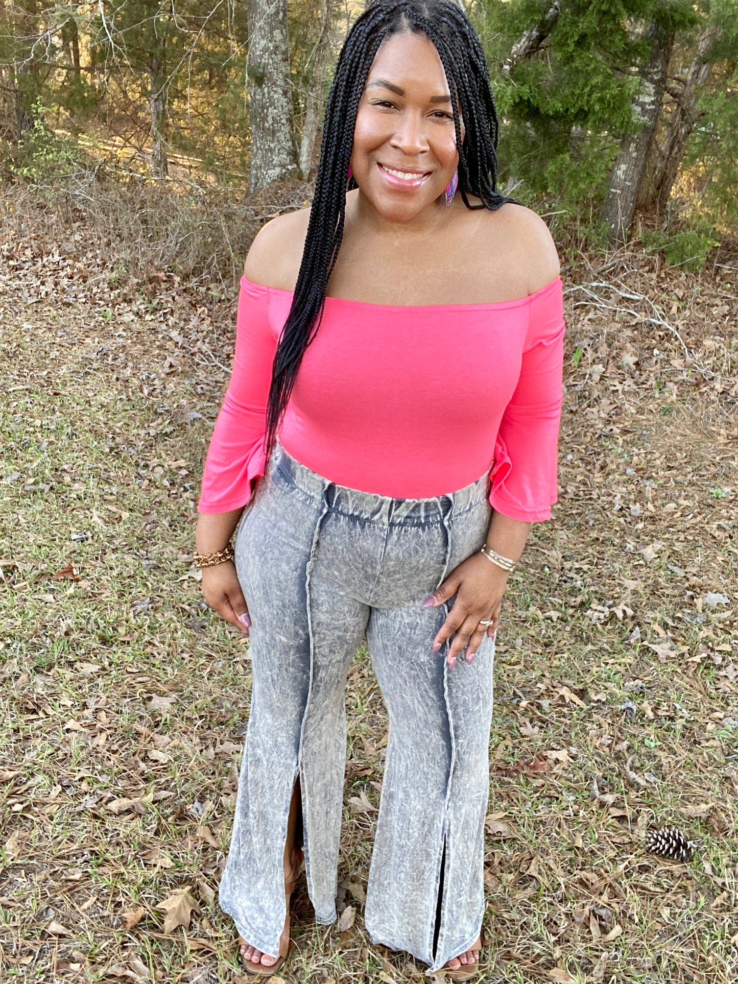Acid Wash Bell Bottoms