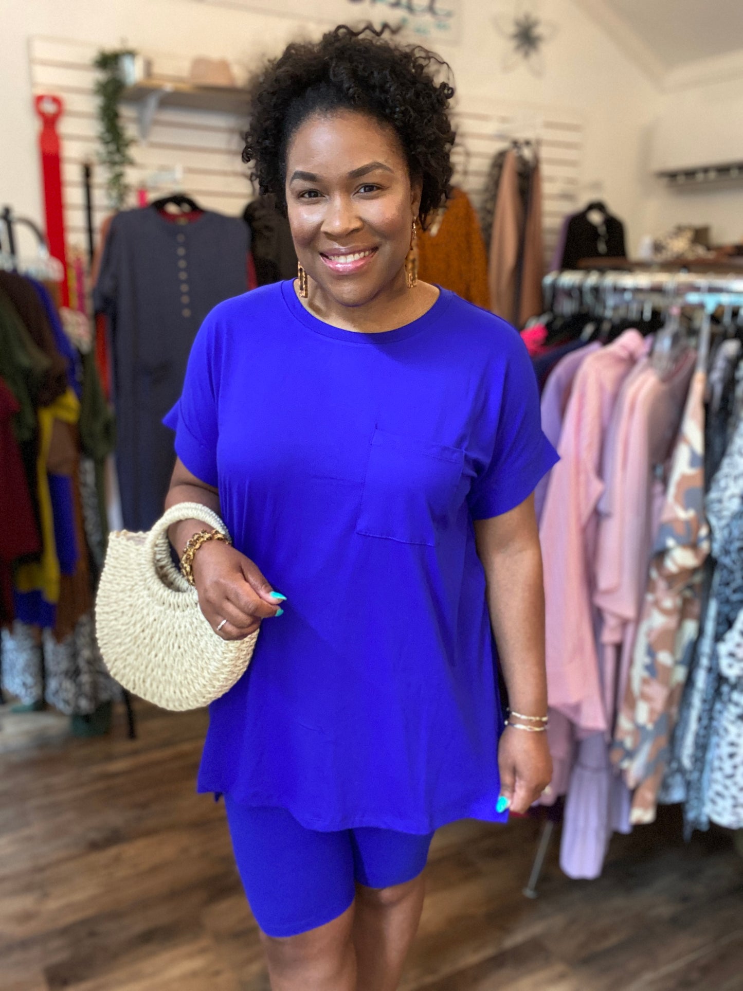 Structured Straw Tote