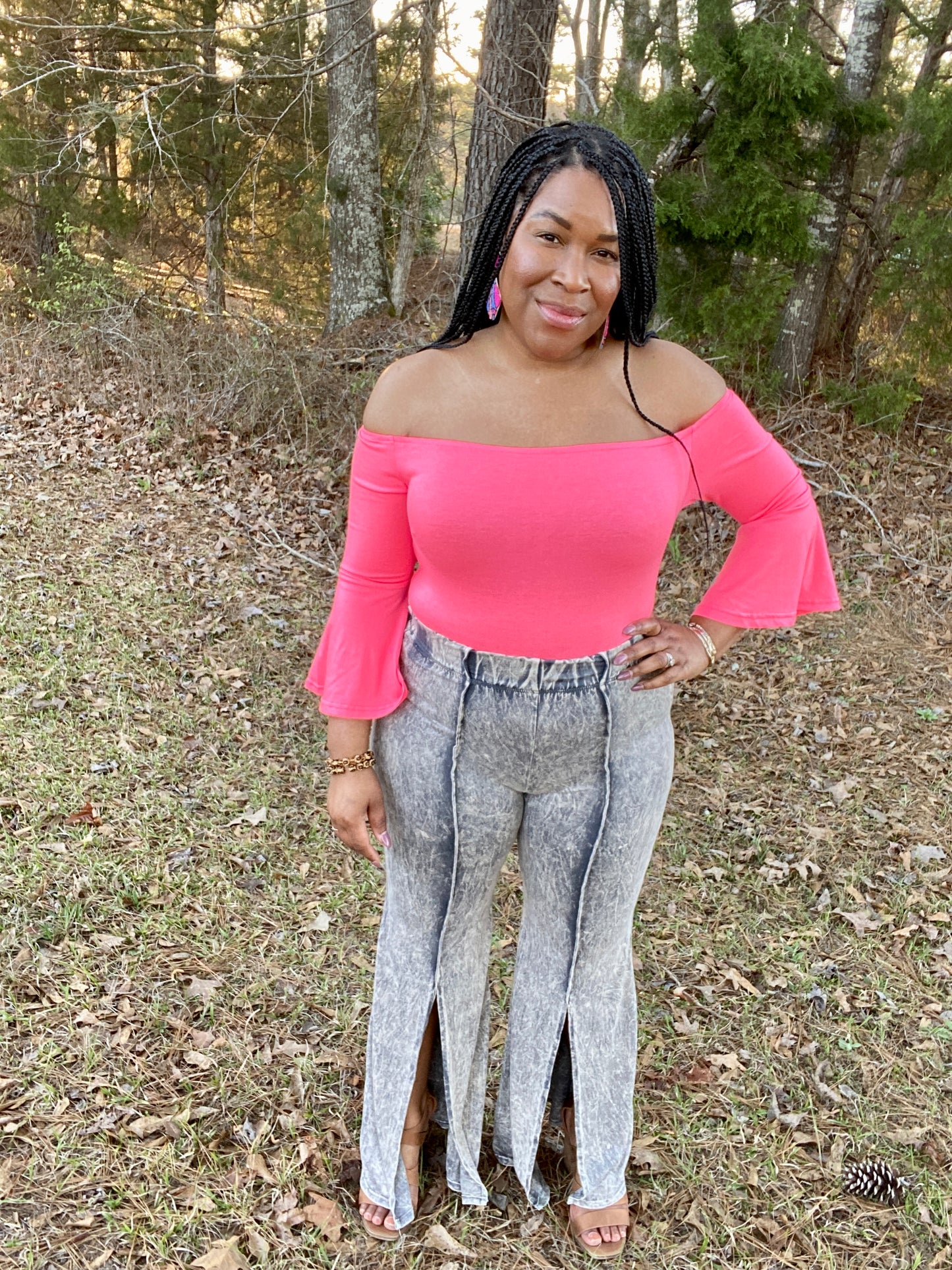 Acid Wash Bell Bottoms