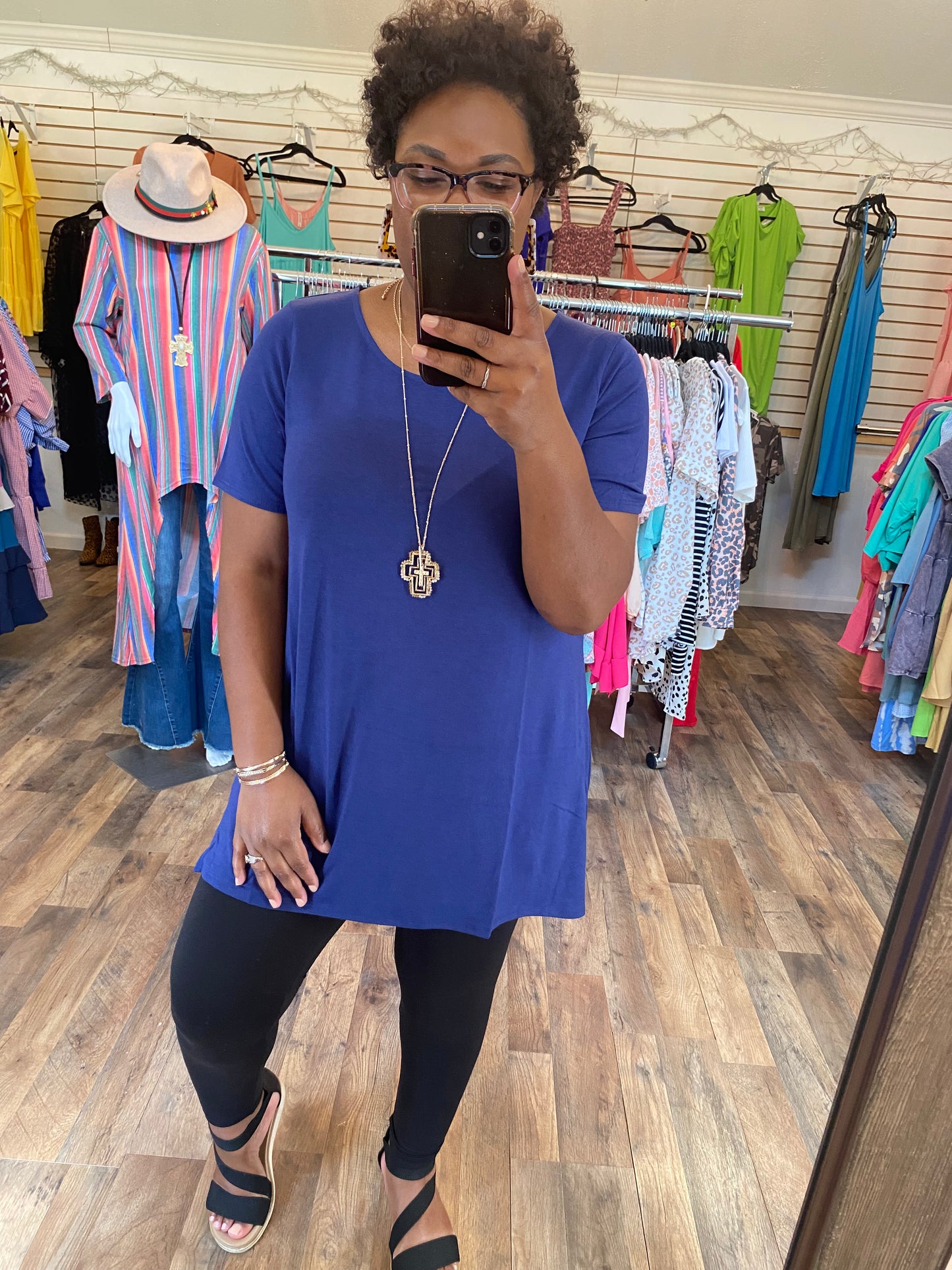 Blue Tunic Top