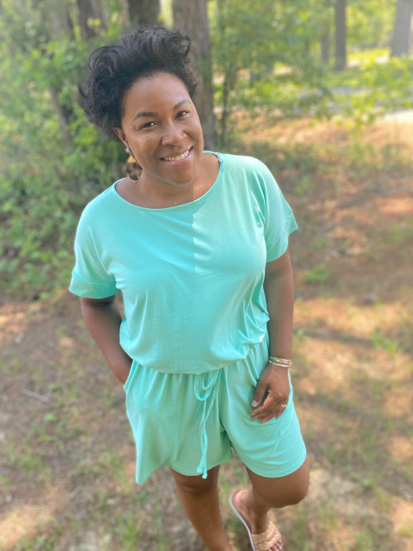Blue Romper