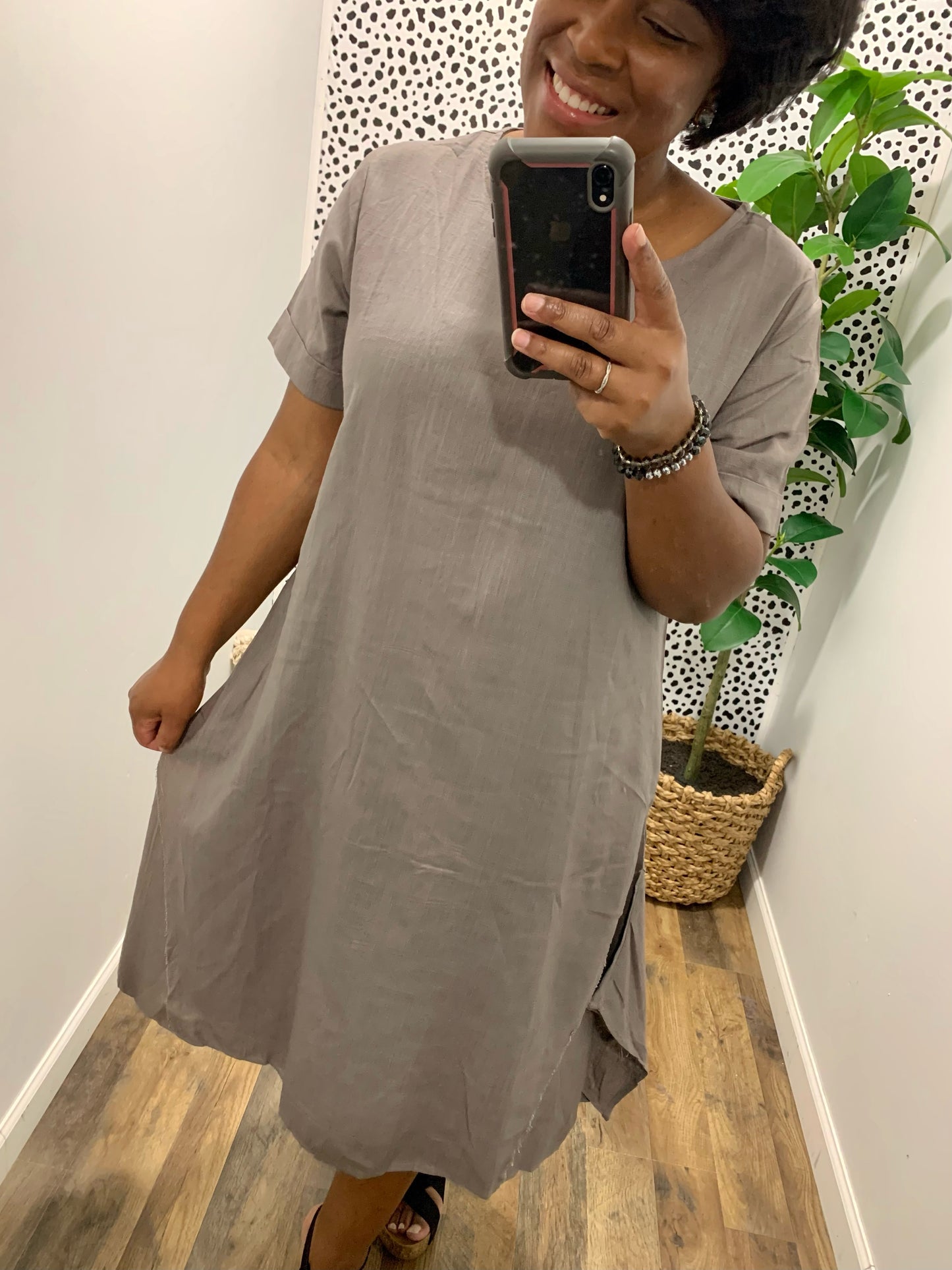 Linen Midi Dress