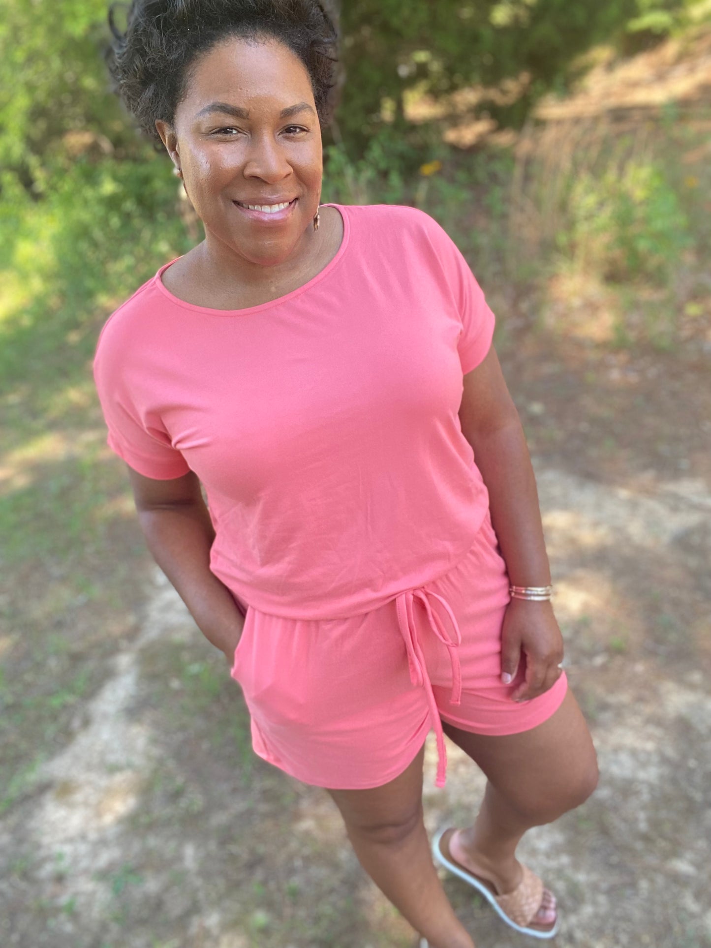 Coral Romper