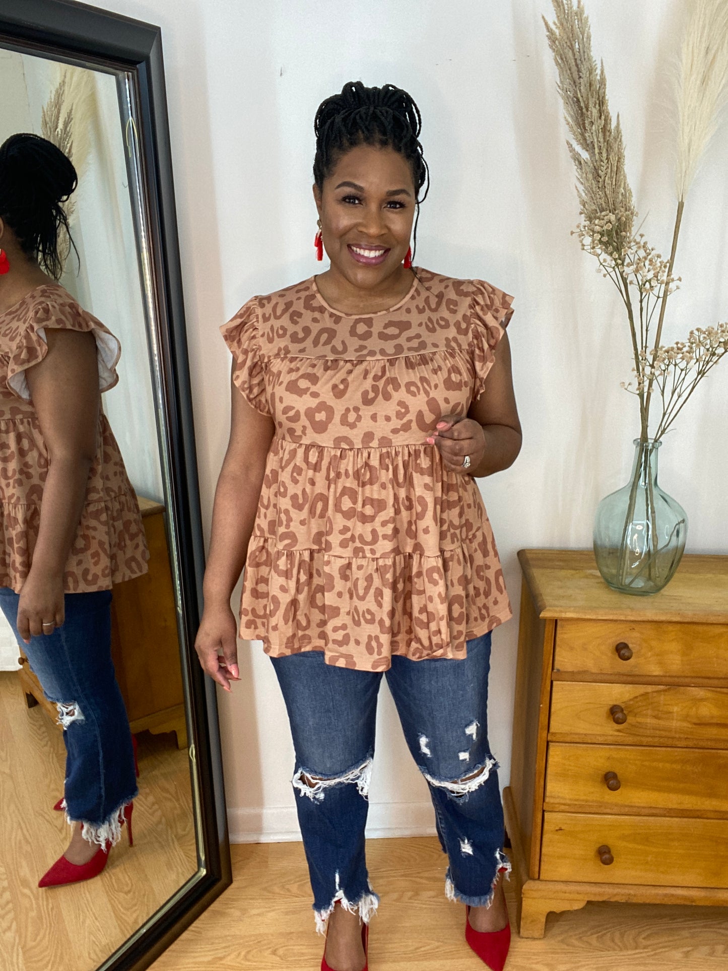 Ruffle Tiered Top