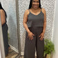 Double Layered Jumpsuit (Charcoal)