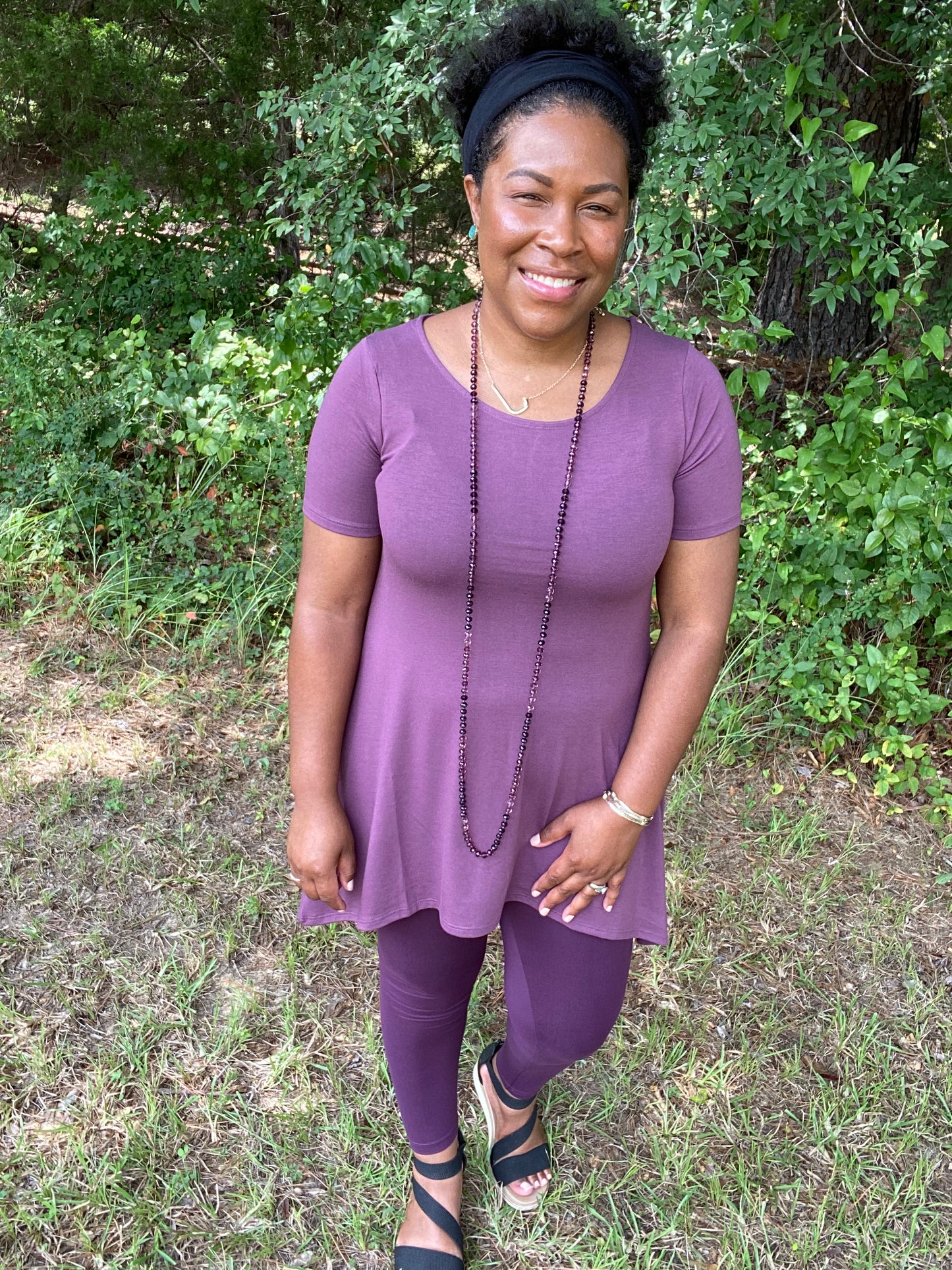 Eggplant Tunic Top