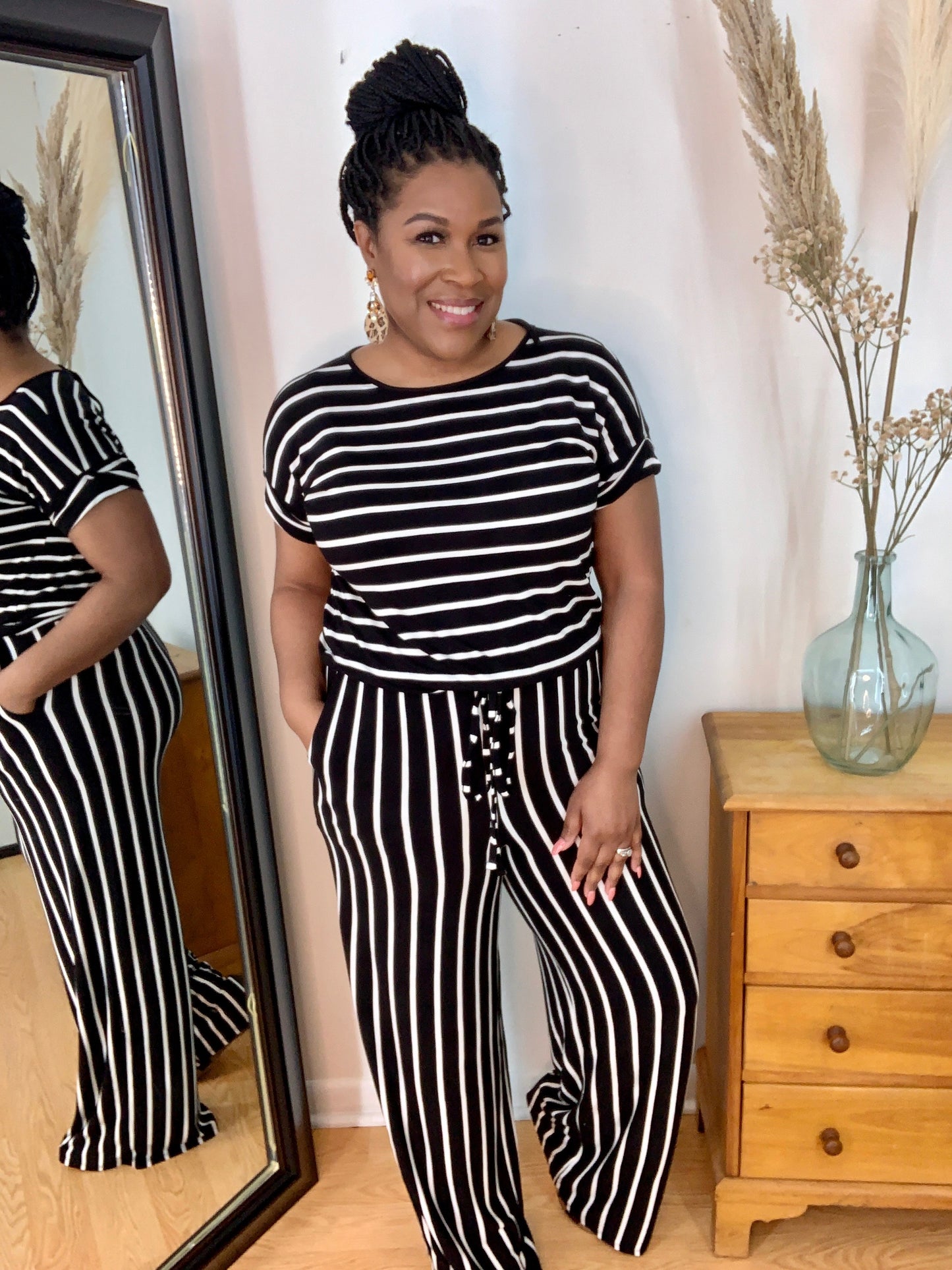 Striped Jumpsuit
