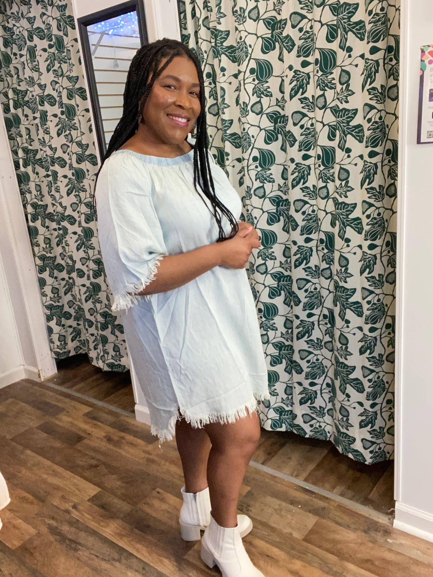 LIGHT DENIM DRESS