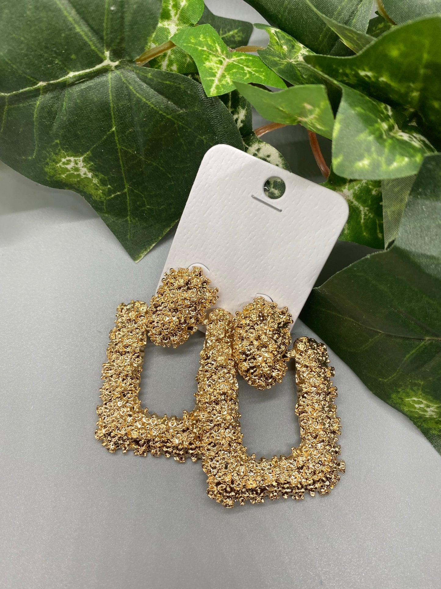 Gold Cluster Earrings