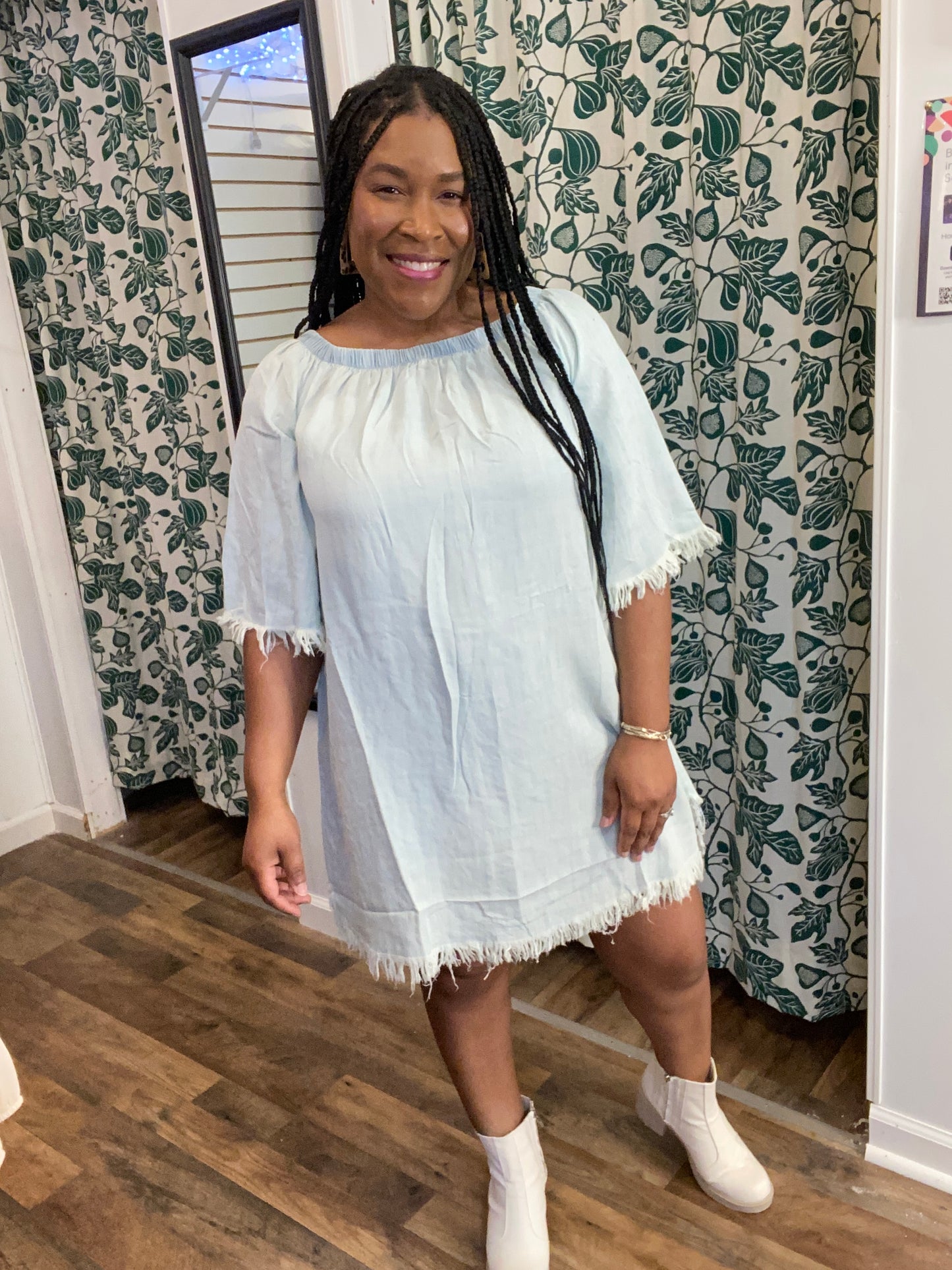 LIGHT DENIM DRESS