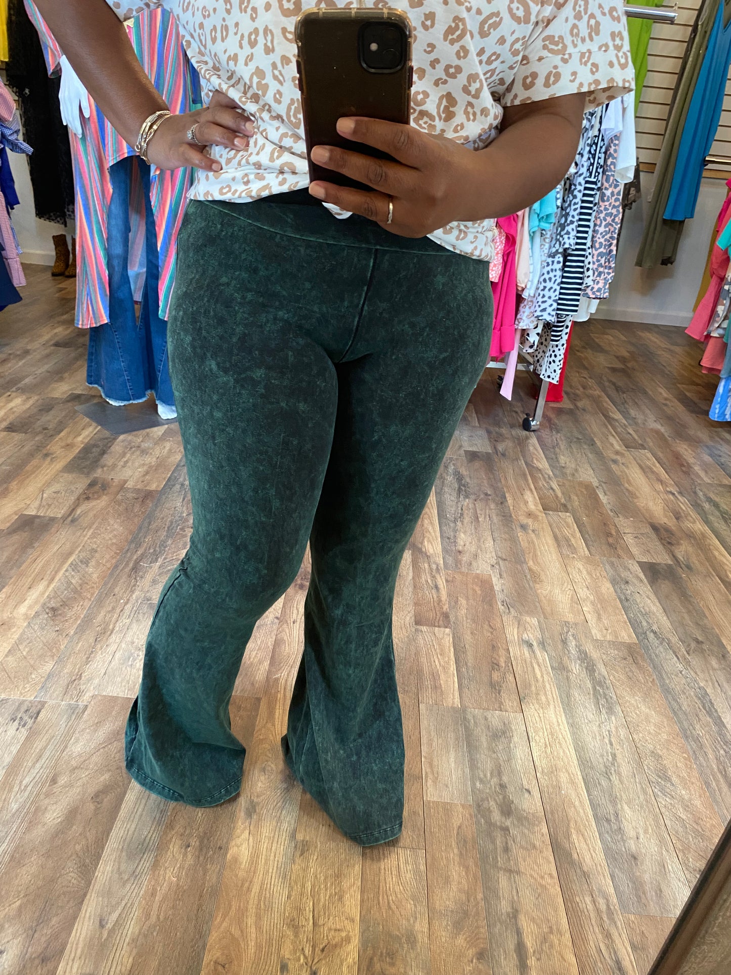 Army Green Mineral Wash Flares