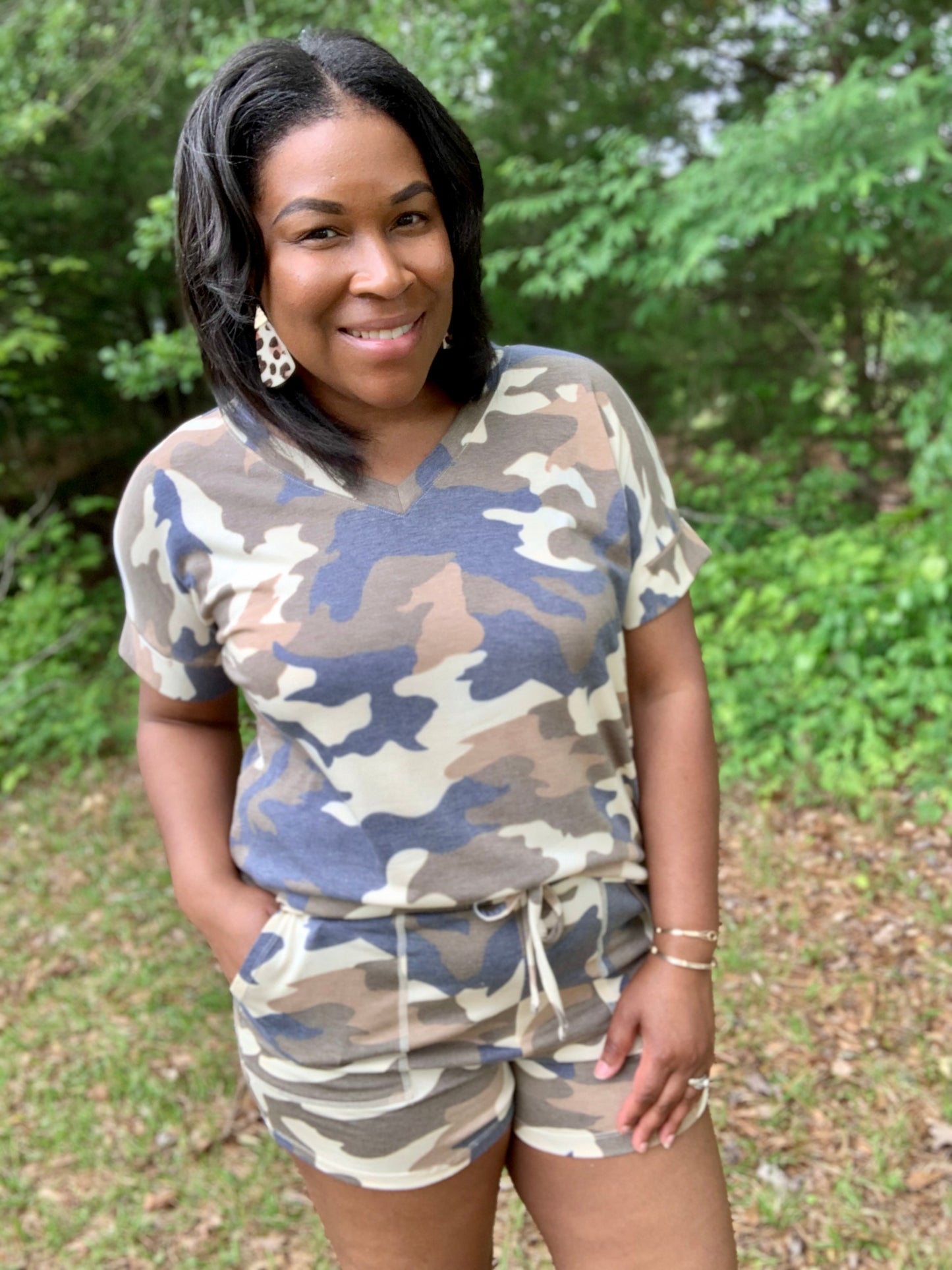 Camo Short Set