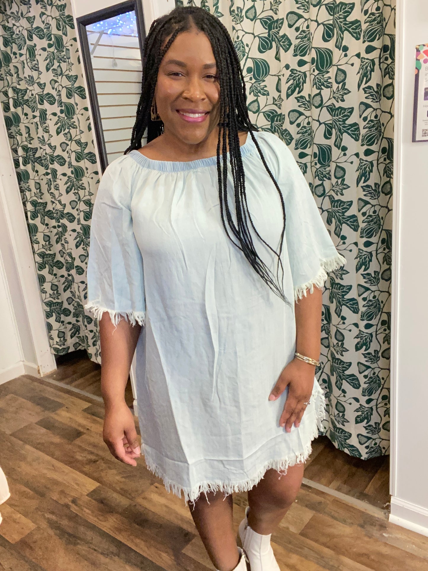 LIGHT DENIM DRESS