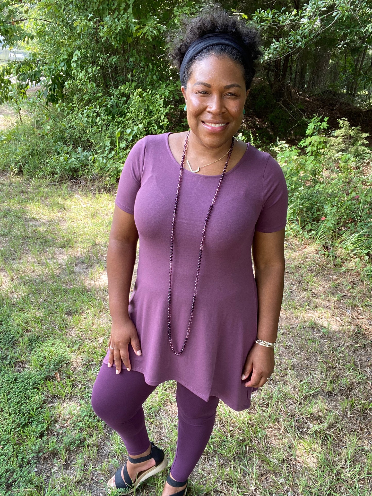 Eggplant Tunic Top