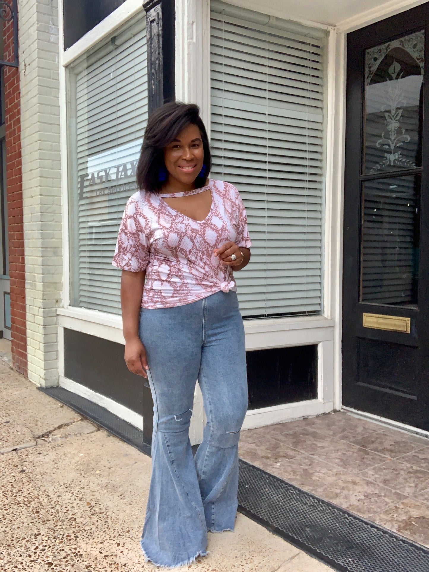 Denim Bell Bottom Jeans