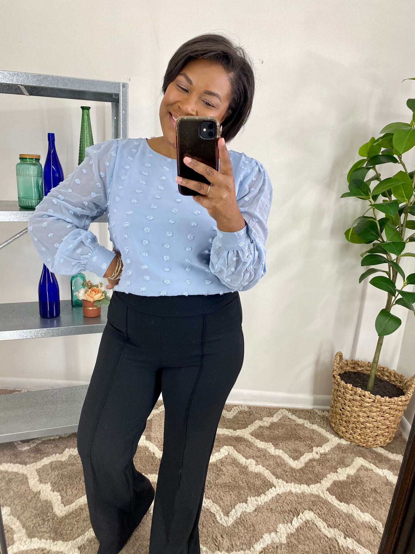 Swiss Dot Blouse