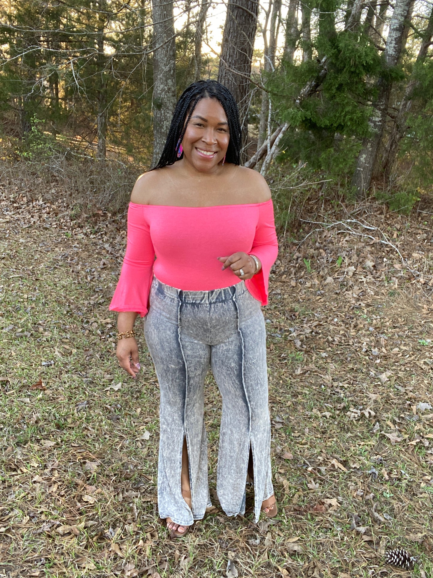 Acid Wash Bell Bottoms