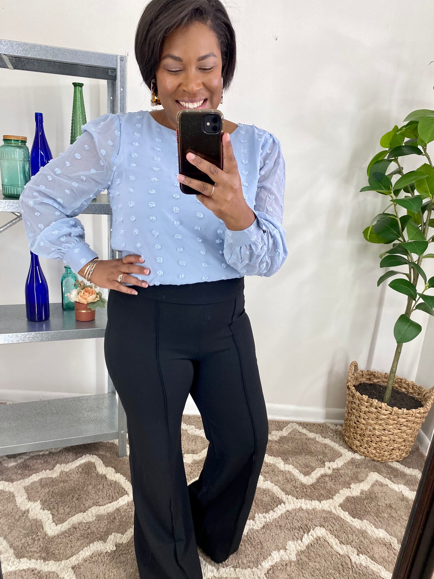 Swiss Dot Blouse
