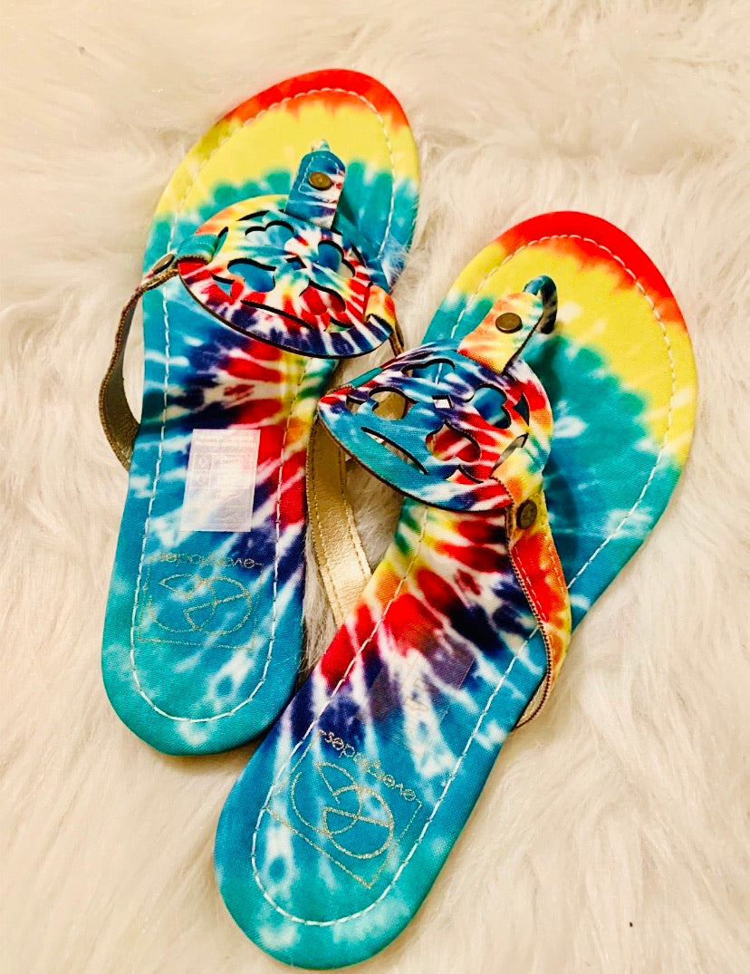 Tie Dye Sandals