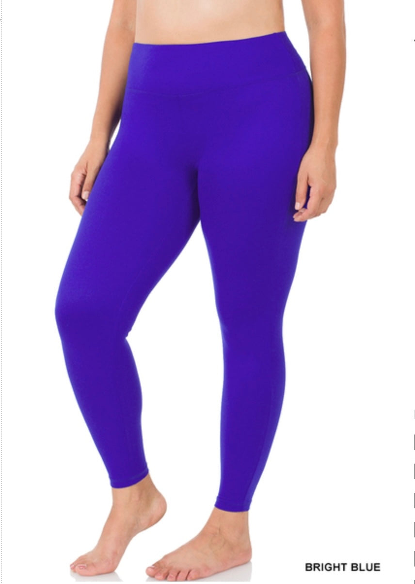 Brigh Blue Microfiber Leggings