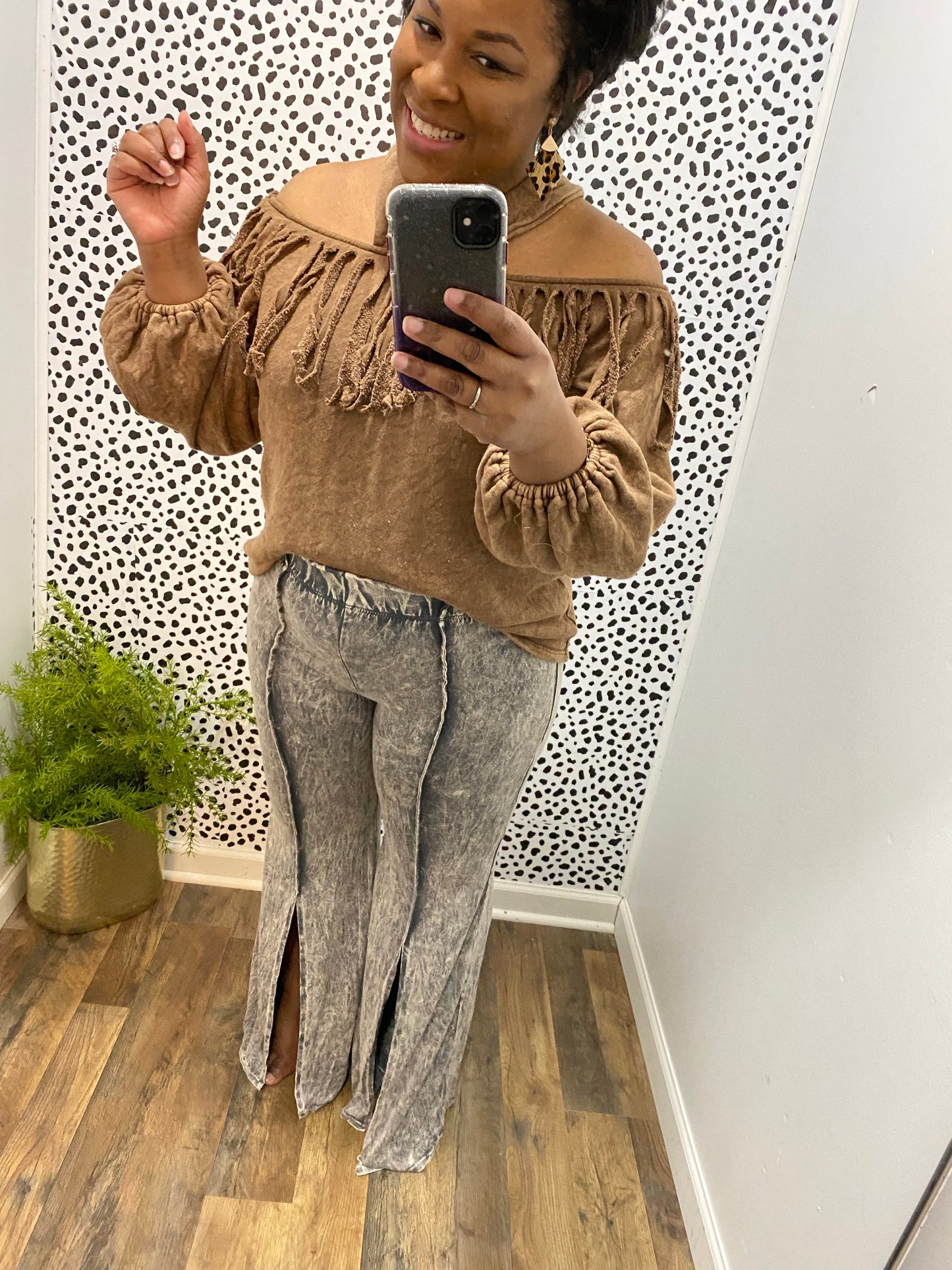 Acid Wash Bell Bottoms