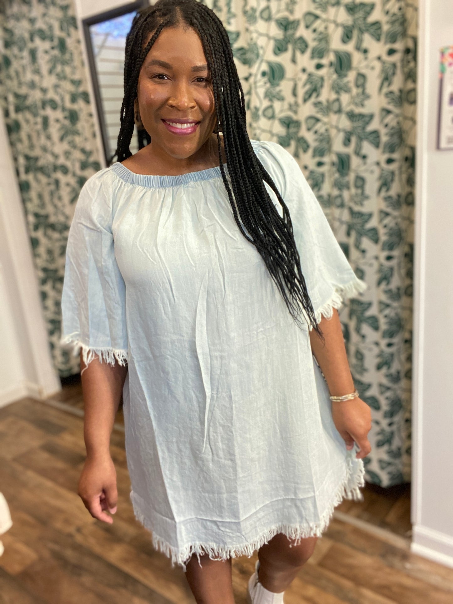 LIGHT DENIM DRESS
