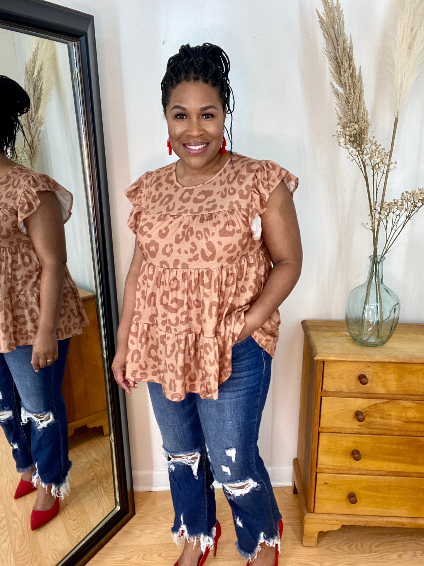Ruffle Tiered Top
