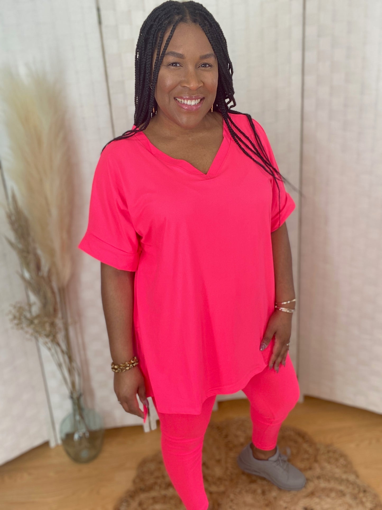 Coral Fuchsia Lounge Set