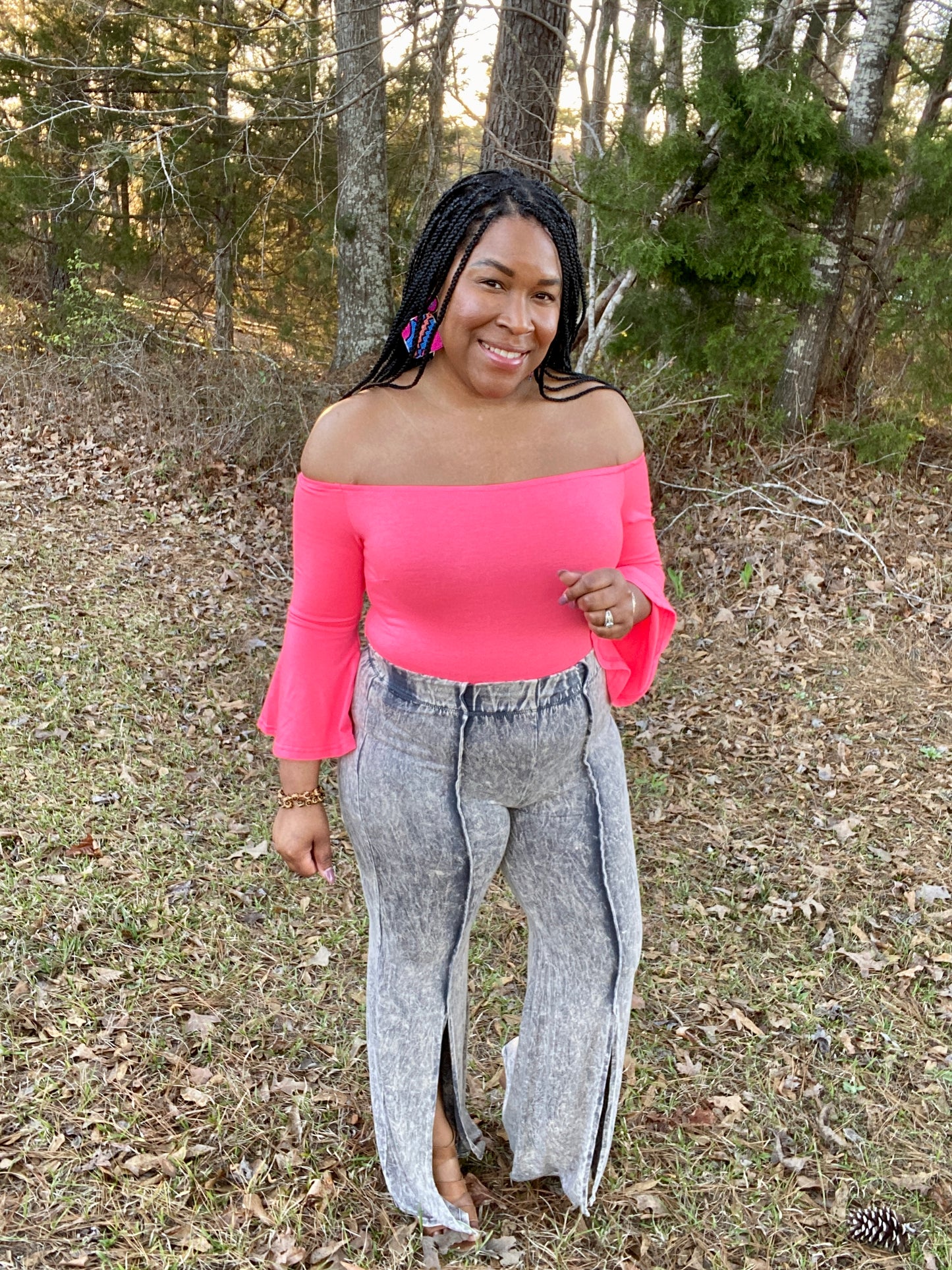 Acid Wash Bell Bottoms