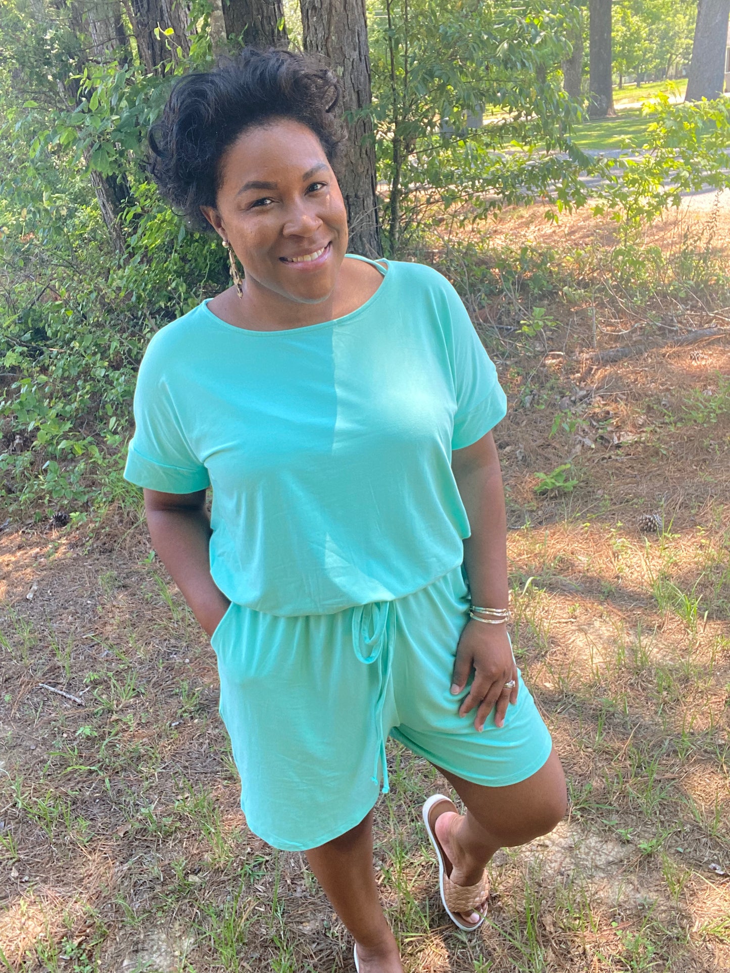 Blue Romper