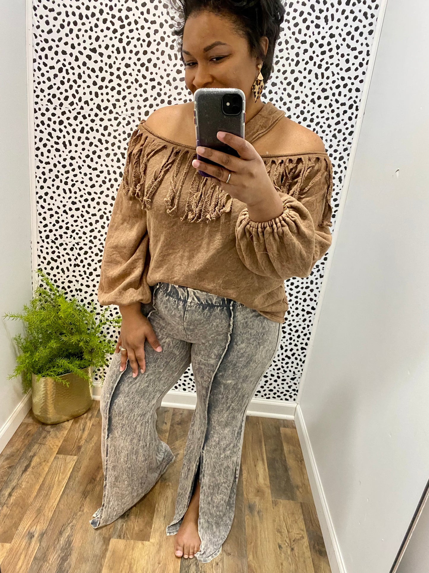 Acid Wash Bell Bottoms
