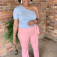 Pink Wide Leg Pants