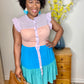 Tiered Color Block Dress