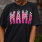 Mama Checkered Flames Tee
