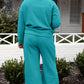 Preorder Textured Long Sleeve Top and Drawstring Pants Set