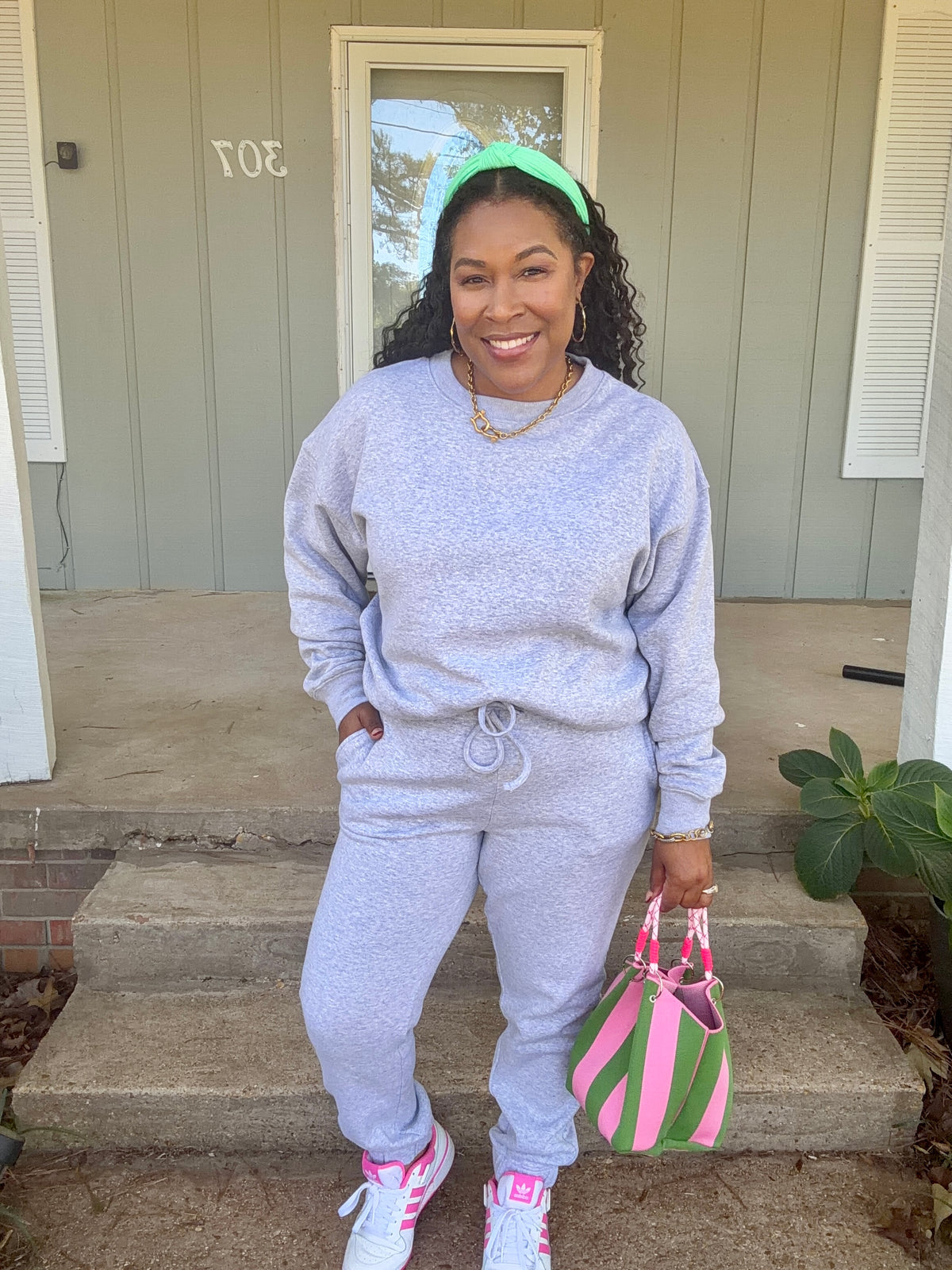 Gray Jogger Set