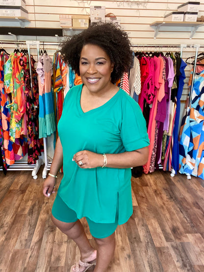 Kelly Green Biker Set (S-XL)