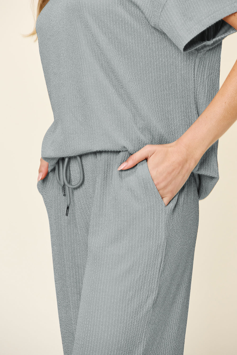 Pre-order: Textured Wide Leg Set