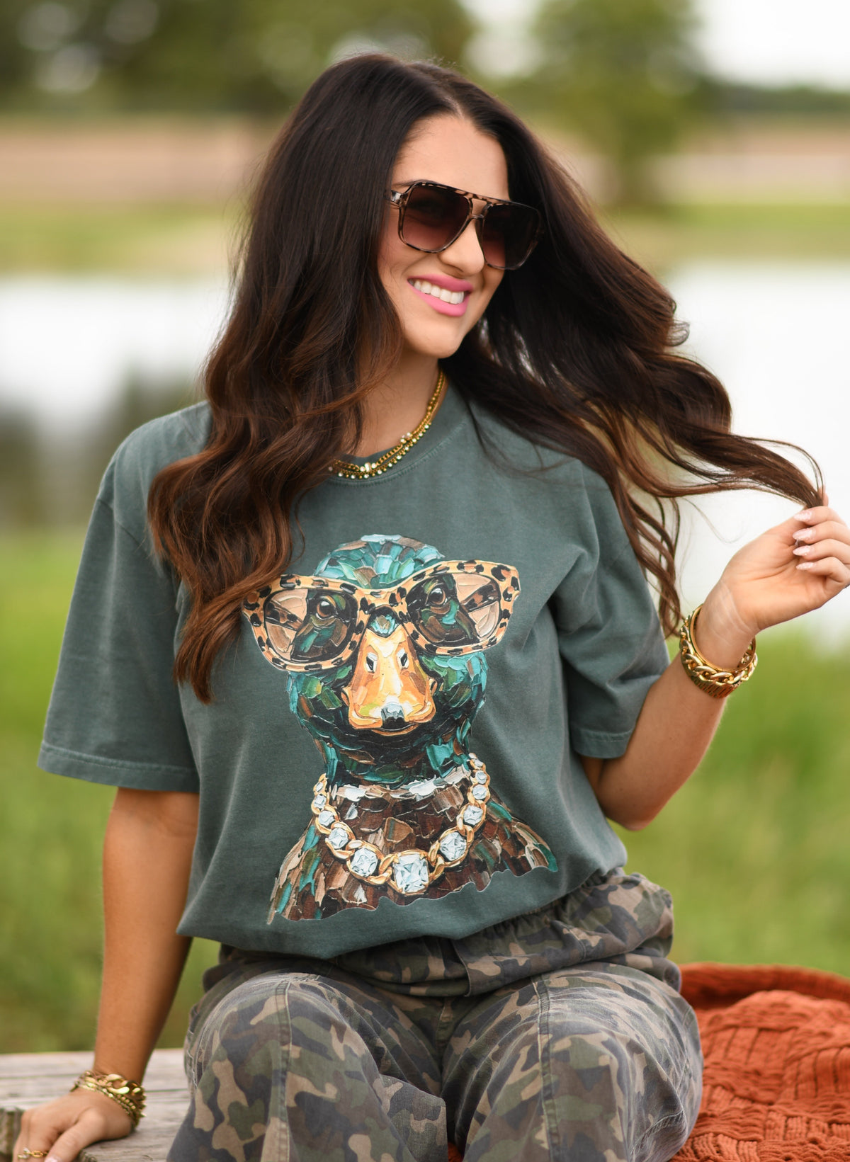 Boujee Duck In Glasses Tee/Long Sleeve