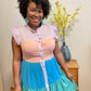 Tiered Color Block Dress