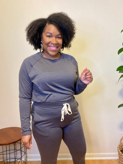 Gray Jogger Set