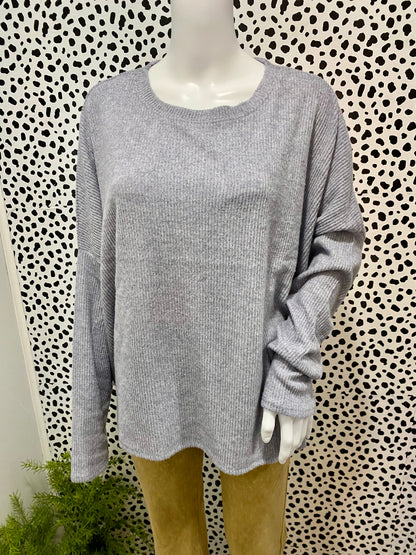 Gray Dolman Sweater