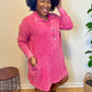 Pink Waffle Dress